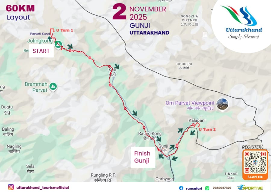 60KM Ultra Marathon Route
